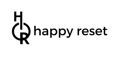 Logo Happy Reset long schwarz